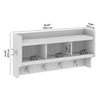 Porte-manteau mural Woodland 40W avec étagère par Bush Furniture