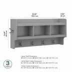 Porte-manteau mural Woodland 40W avec étagère par Bush Furniture