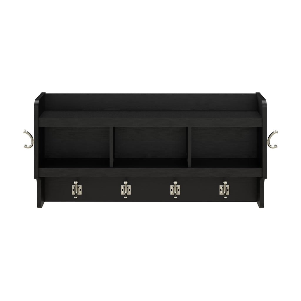 Porte-manteau mural Woodland 40W avec étagère par Bush Furniture