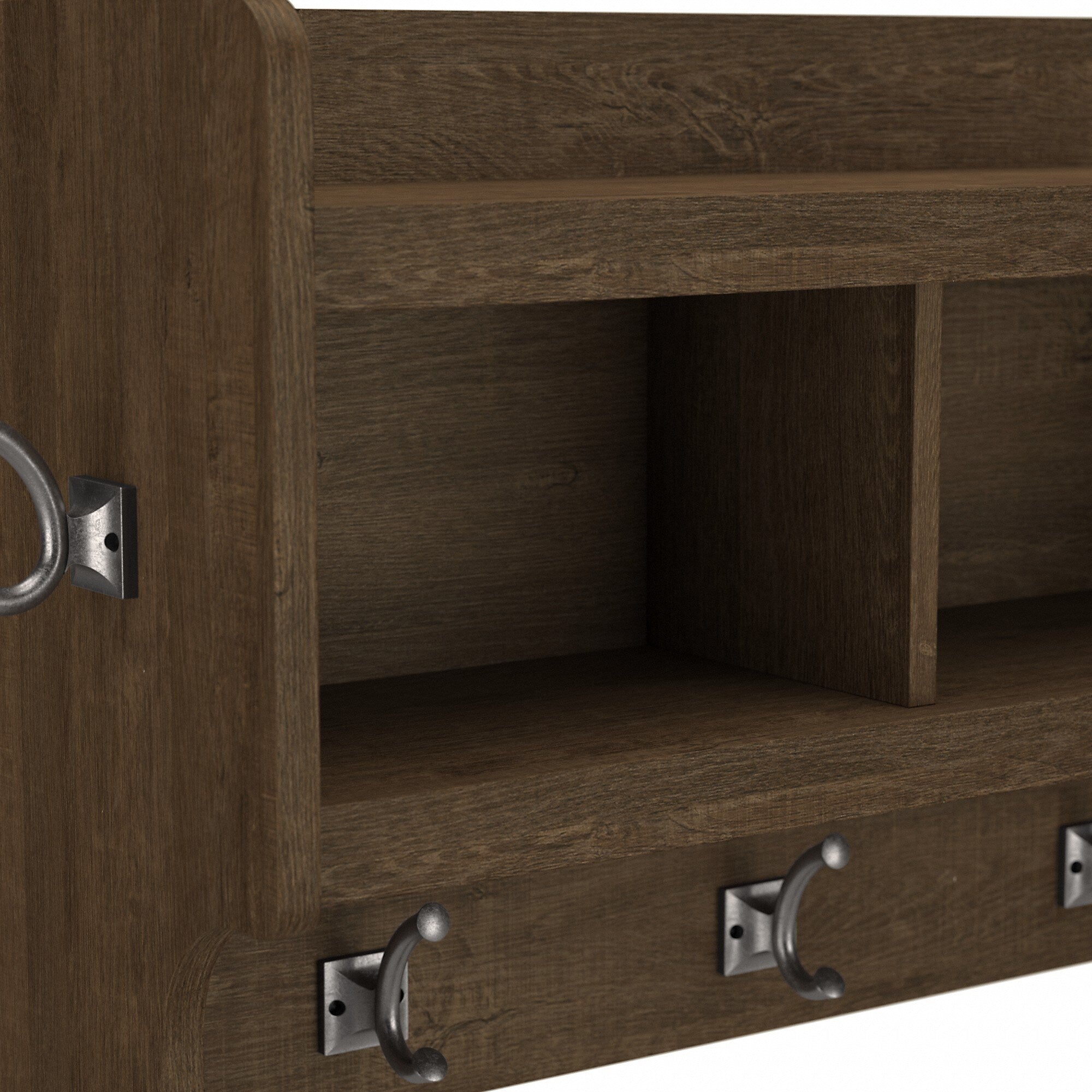 Porte-manteau mural Woodland 40W avec étagère par Bush Furniture