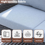 Ensemble de conversation de patio extérieur XIZZI 4 pièces avec table