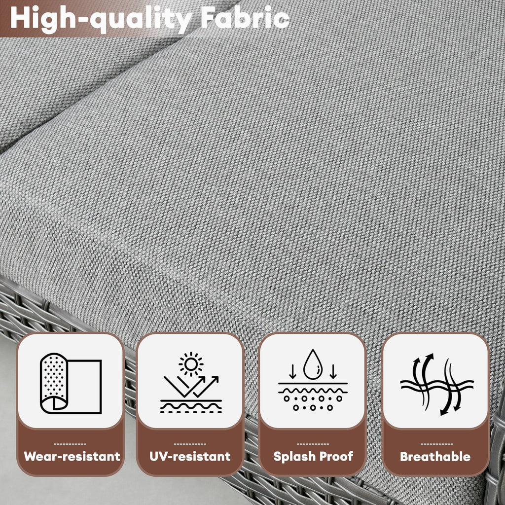 Ensemble de conversation de patio extérieur XIZZI 4 pièces avec table