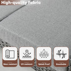 Ensemble de conversation de patio extérieur XIZZI 4 pièces avec table