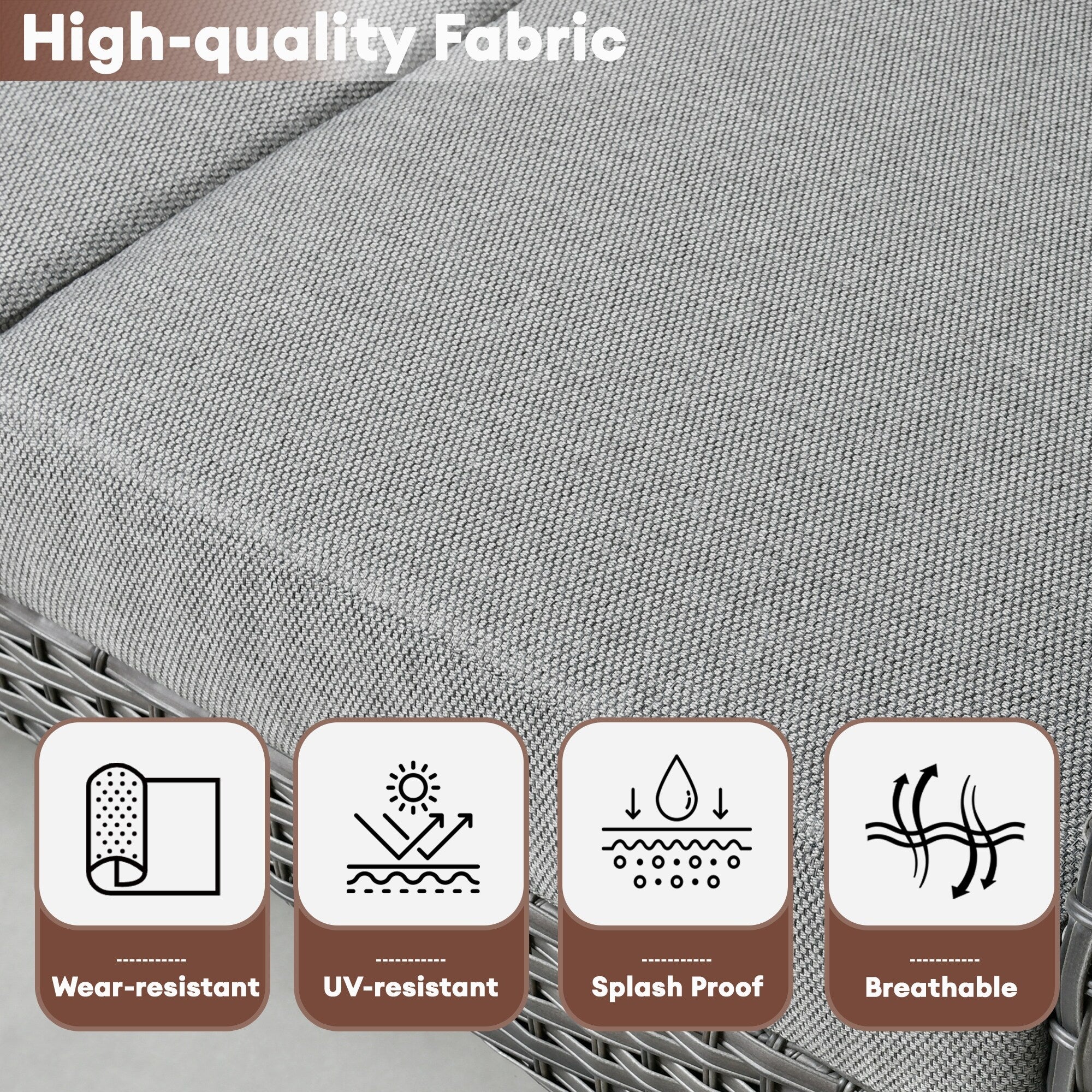 Ensemble de conversation de patio extérieur XIZZI 4 pièces avec table