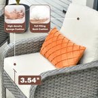 Ensemble de conversation de patio extérieur XIZZI 4 pièces avec table