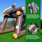 Jeu de lancer de haches gonflable XJUMP avec souffleur d'air et haches en mousse, location de qualité professionnelle, léger, jeu d'extérieur