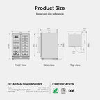 Réfrigérateur à vin/boissons 24 pouces, double zone de 20 bouteilles/60 canettes - 24 pouces
