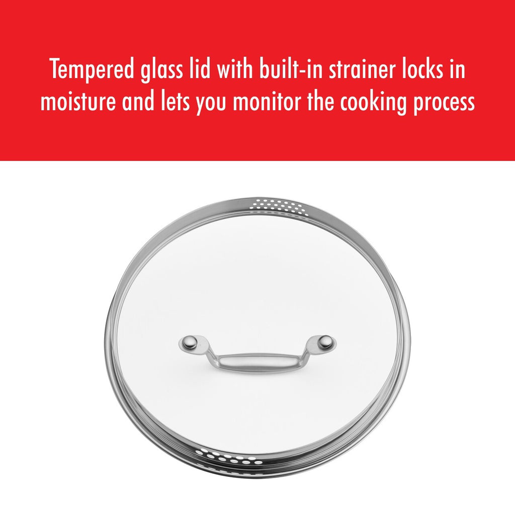 Cocotte en fonte émaillée ZWILLING Clad CFX de 6 pintes (environ 5,7 L) en acier inoxydable et céramique antiadhésive