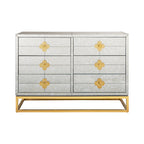 Commode Delphine à six tiroirs